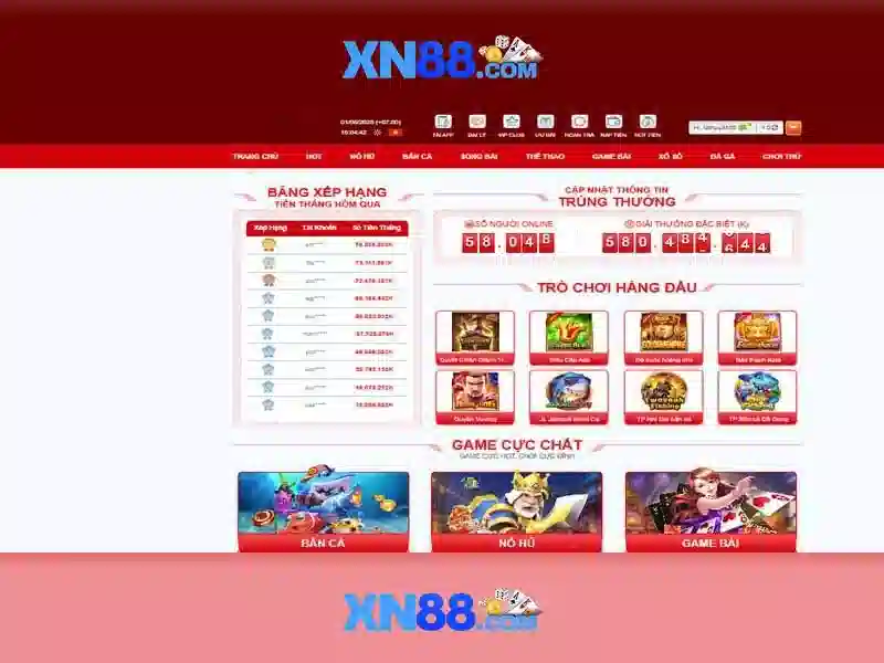 xn88 - Nền tảng giải trí và cá cược trực tuyến tại Việt Nam